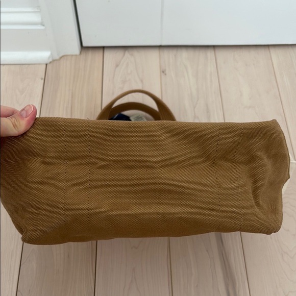 Ralph Lauren Cream Canvas Tote with Brown Trim - Picture 5 of 6